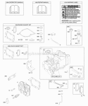Cylinder Cylinder Head Gasket Set - Engine Gasket Set - Valve Lubrication OperatorS Manual Warning Label Diagram and Parts List for 10N902-0441-E1  Briggs and Stratton Engine